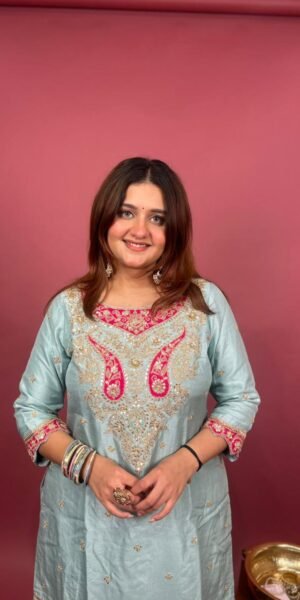 Aqua Grace Festive Sharara Set