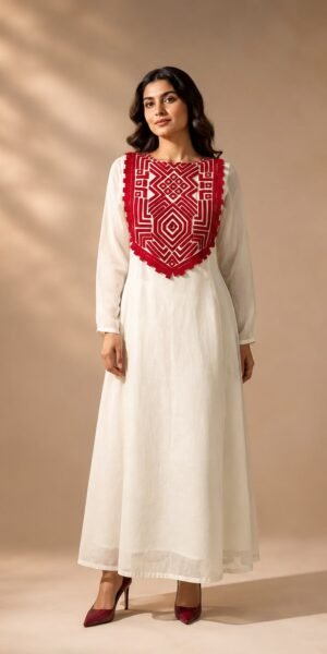 Ivory Echo Kurta Pant Set