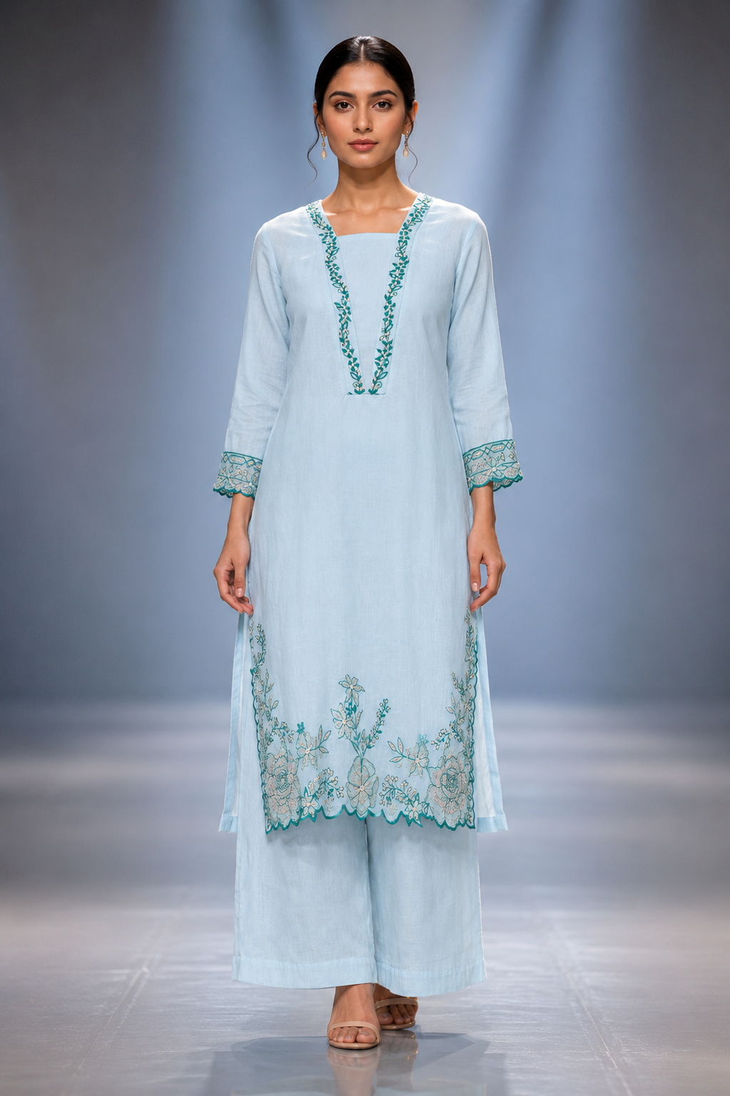 Pakistani Blue without dupatta